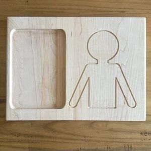 Body Learning Board for Kids Montessori chunky board has 1 recessed pocket